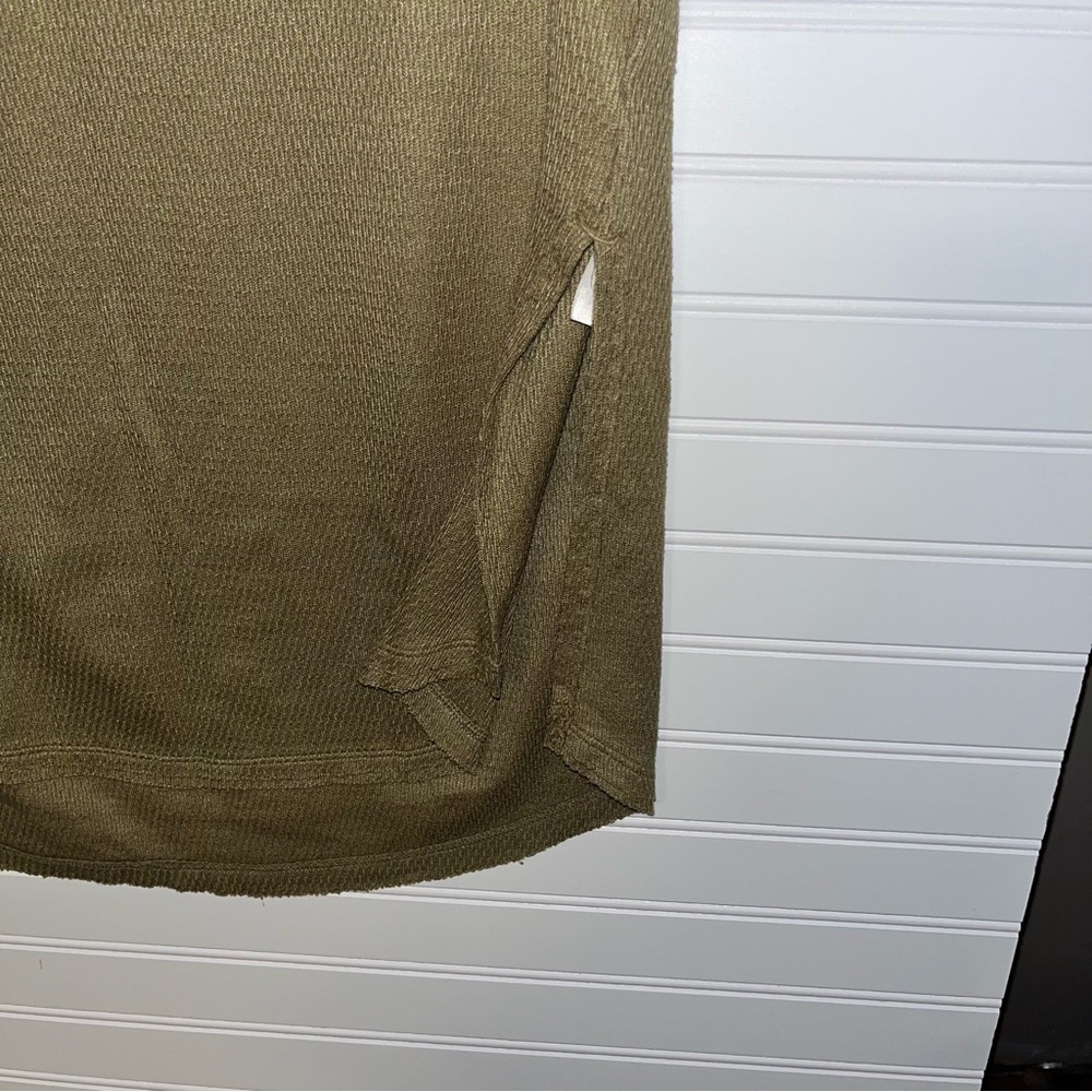 Free People We The Free Slouchy Boho Tunic XL | Thumb Holes Side Slits - Picture 3 of 8